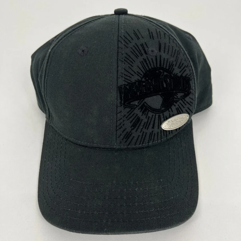 Universal Studios Mens Black Embroidered Logo Adjustable Baseball Cap Hat